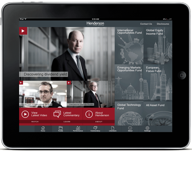 Henderson Global Investors iPad App
